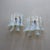 Mid-Century Modern Gilt and Opaline Murano Glass Petal Wall Sconces from La Murrina, 1980s, Set of 2 For Sale - Image 3 of 13
