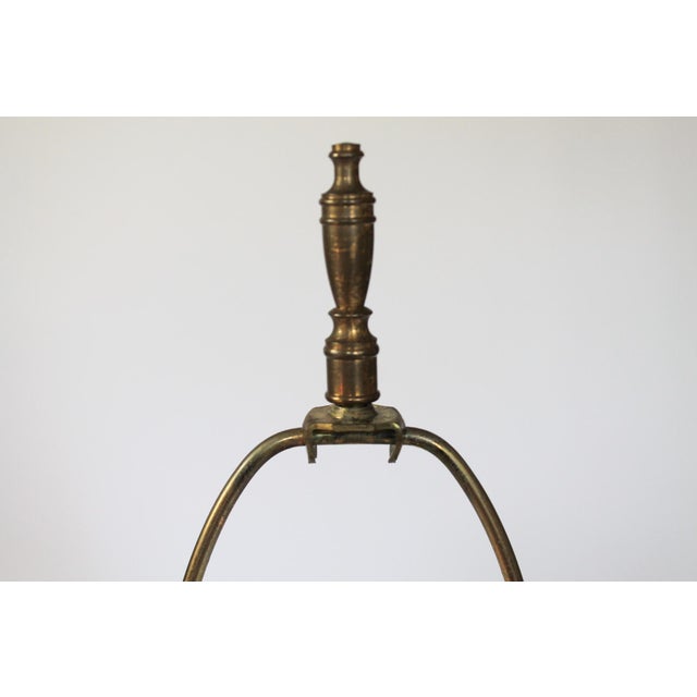 Wood Vintage Hand Turned Wood Table Lamp For Sale - Image 7 of 10