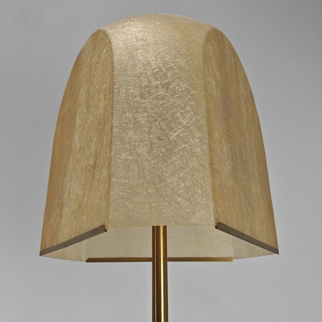 Floor Lamp in Brass and Fiberglass by Salvatore Gregorietti for Lamperti, 1960s For Sale - Image 9 of 17