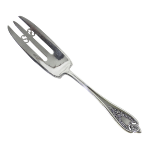 1911 Old Colony Silver Cake Serving Fork Ornate Pie or Cake Server, Antique Silver Plate Serving Piece, Lifter
