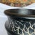 1990s Hand-Painted Black Clay Pot/Vase Featuring Cracked Design For Sale In Dallas - Image 6 of 9