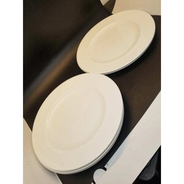 Wedgwood Vintage Wedgwood Galaxie White China Set of Five Salad Plates, Made in England For Sale - Image 4 of 4