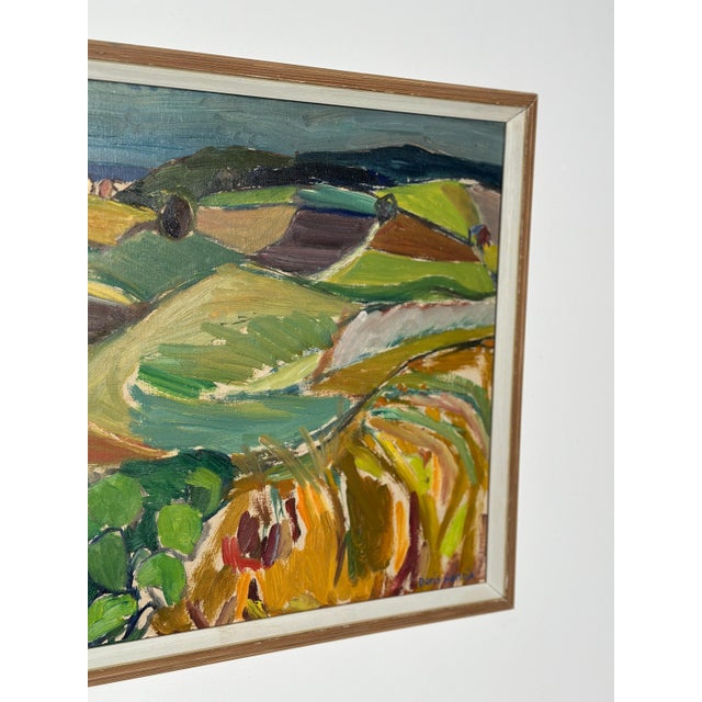 Doris Hennix, Landscape, 1948, Oil on Panel, Framed For Sale - Image 11 of 15
