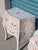 White Pair of Vintage Hollywood Regency Mosaic Nightstands For Sale - Image 8 of 13