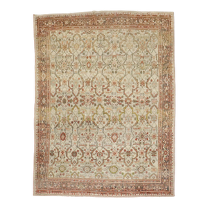 Ivory Antique Zabihi Collection Persian Mahal Rug
