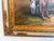 English Fox Hunting Scene Oil Painting on Canvas, Horses & Hounds, Signed Framed For Sale - Image 9 of 10