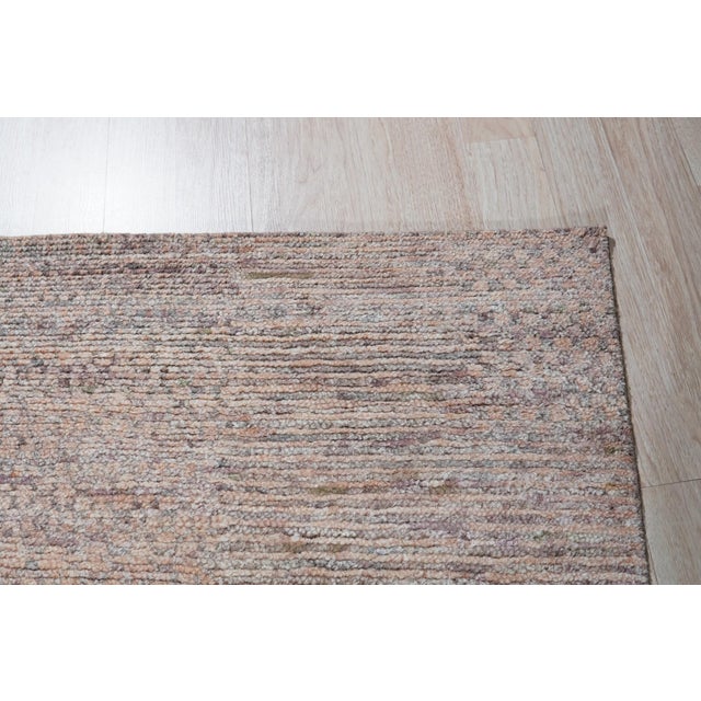 8x10 Sarrah Fiona Yellow Solid Contemporary Hand Knotted Silk Carpet Rug For Sale - Image 4 of 4