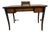 1990s Palecek India Designer Writing Desk - Dark Wood & Textured Leather For Sale