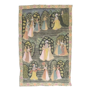 19th Century Indonesian Batik Textile - 3'7" x 5'8" For Sale