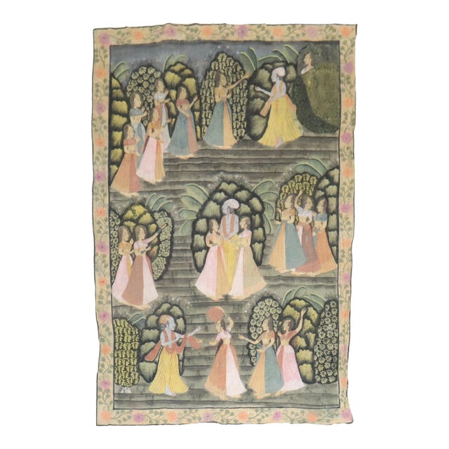 19th Century Indonesian Batik Textile - 3'7" x 5'8" For Sale