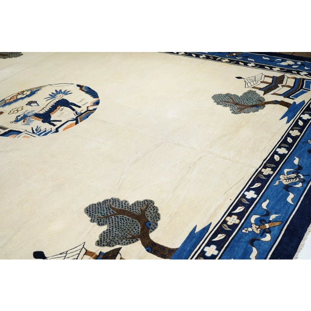 Antique Peking Rug 11'9'' x 14'2'' For Sale - Image 9 of 12