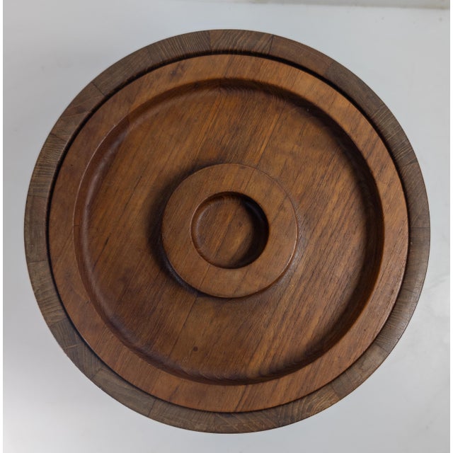 Wood Mid-Century Danish Modern Teak Ice Bucket by Dansk For Sale - Image 7 of 13