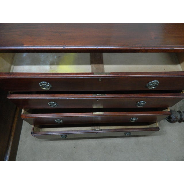 Wood Small Edwardian Mahogany Chest of Drawers, 1890s For Sale - Image 7 of 18