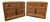 Vintage Pair of Mid-Century MCM Thomasville Burl Wood and Cane Front Nightstands. For Sale