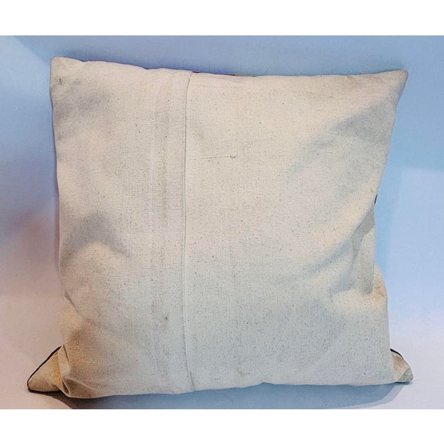 Red Organic Cotton Abstract Kandinsky Throw Pillow Farbstudie Quadrate For Sale - Image 8 of 12