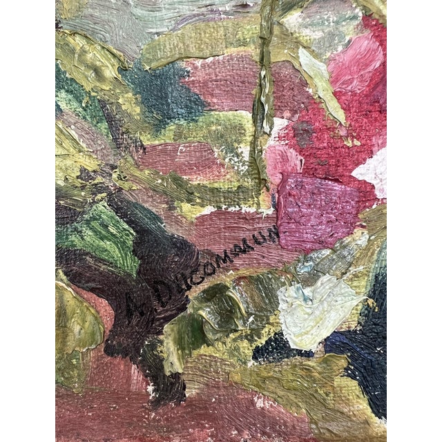 Modern Albert Ducommun, Paysage fleuris, Oil on Canvas, Framed For Sale - Image 3 of 13
