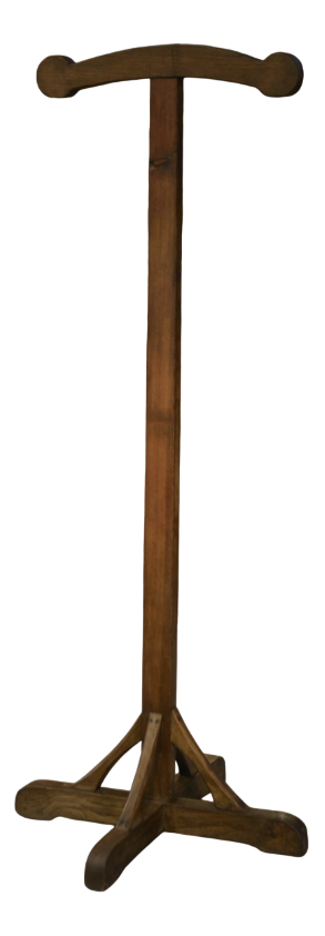 Elm and Pine Coat Rack, 1950s