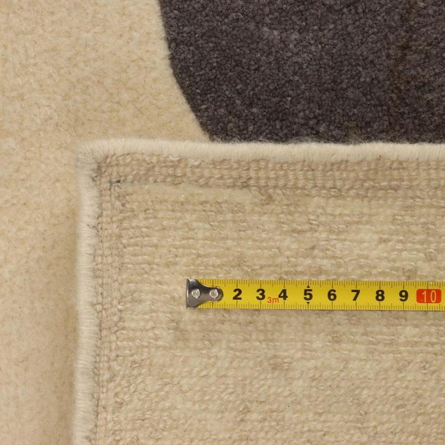 Wood Sartori Floral Rug in Wool, Italy For Sale - Image 7 of 8