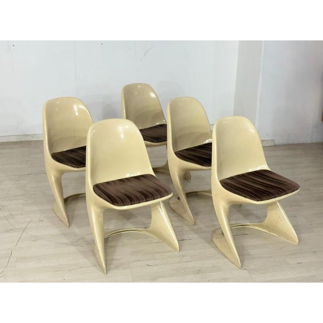 Vintage Space Age Casalino Dining Chairs from Casala, 1970s, Set of 5 For Sale - Image 6 of 10