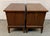 Brown Pair of Vintage Dixie Furniture Walnut MCM Tuscan Style Nightstands For Sale - Image 8 of 17