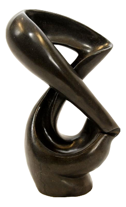 Black Marble Abstract Sculpture
