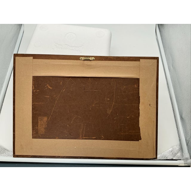 Antique Leonhard Paulus the Rescue Sea Rescue Lithograph Framed For Sale - Image 6 of 6