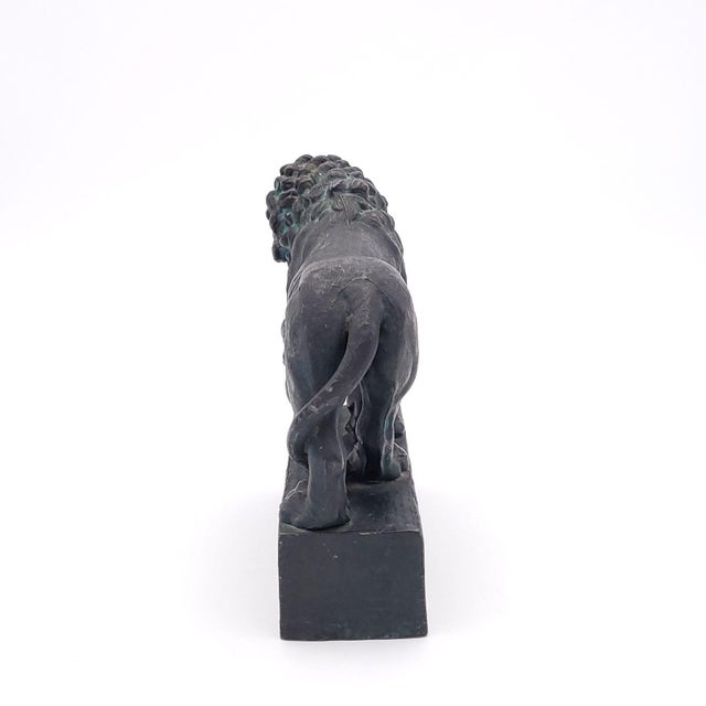 Metal Vintage Medici Lion, Italy Circa 1960 For Sale - Image 7 of 8