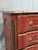 Early 21st Century Vintage Theodore Alexander Red Leather Wrapped Serpentine Chest of Drawers For Sale - Image 5 of 13