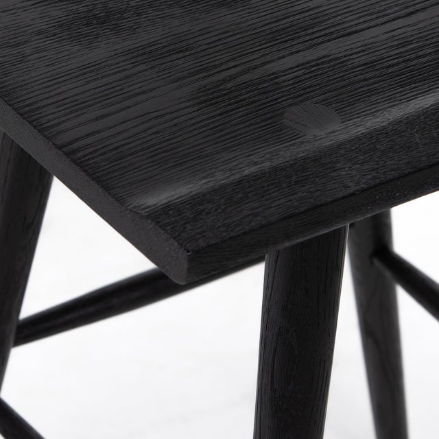 2020s Four Hands Ripley Bar Stool - Black Oak For Sale - Image 5 of 10