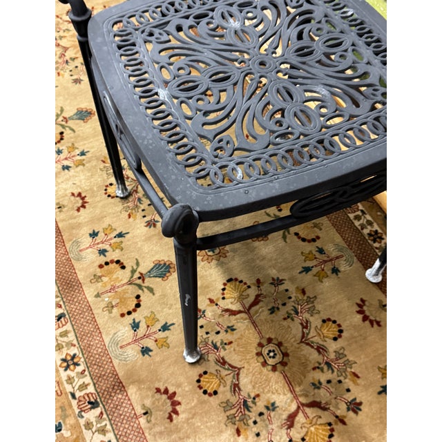 2010s Hanamint Tuscany Outdoor Cast End Table For Sale - Image 5 of 12