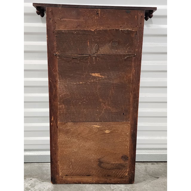 Antique Early 19th Century Federal Style Reverse Painted Trumeau Mirror For Sale In New York - Image 6 of 12
