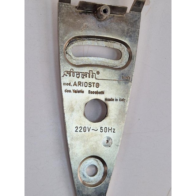 Postmodern Ariosto Wall Lamp by Valerio Sacchetti for Sirrah For Sale - Image 3 of 14