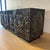 Adrian Pearsall ‘Goop’ Brutalist Console. This large, four door console features resin carvings highlighted in silver and...