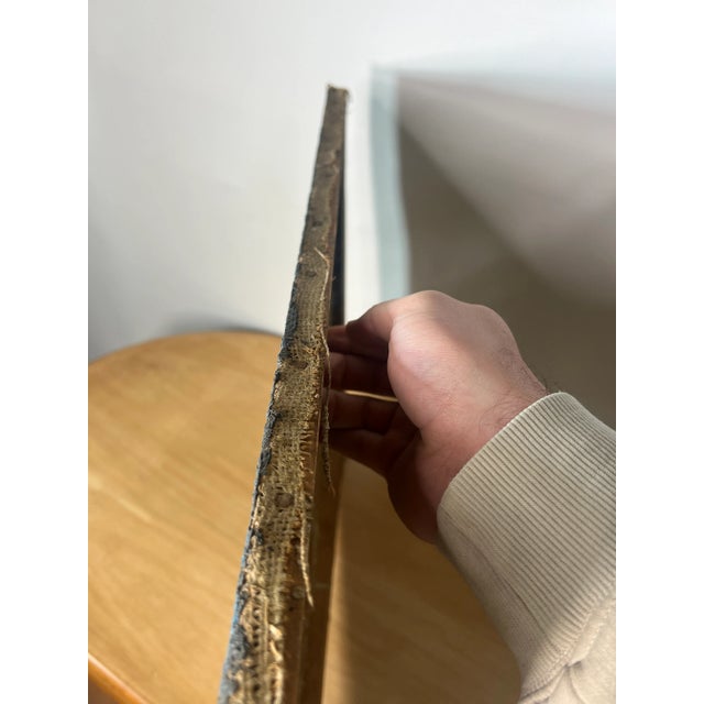 1960s 1960s Abstract Portrait Oil Painting on Canvas For Sale - Image 5 of 11