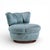 Dunbar Furniture Dunbar Style Mid Century Swivel Pouf Lounge Chairs - Pair For Sale - Image 4 of 12