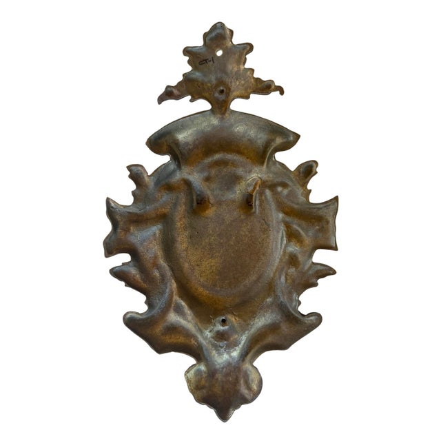 Early 20th Century Rare Large Art Nouveau Door Knocker With Original Bronzed Patina For Sale - Image 5 of 5
