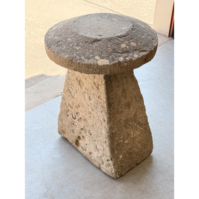 Large English Steddle or Staddle Stone for the Garden For Sale In Austin - Image 6 of 11
