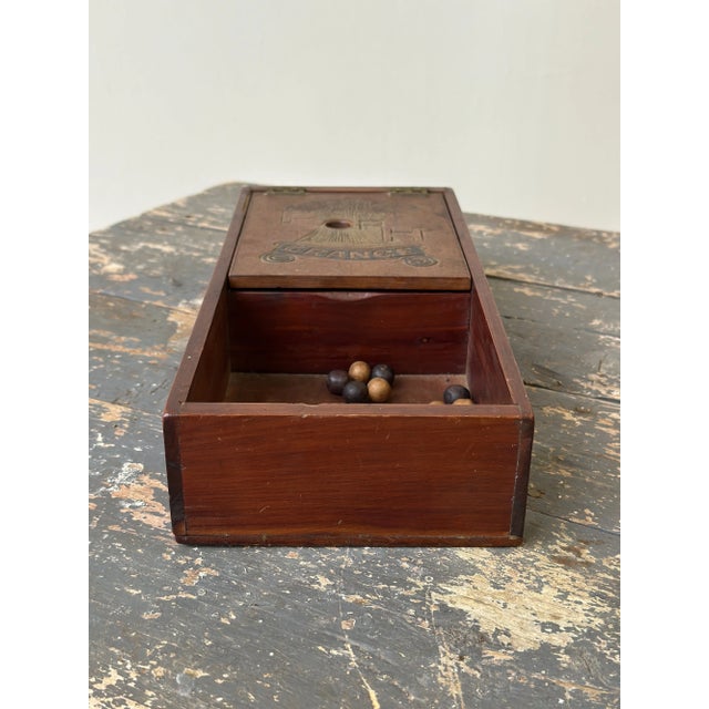 Vintage Folk Art Patrons of Husbandry "P of H Grange" Carved Voting Box, Circa 1930s-40s For Sale - Image 12 of 13