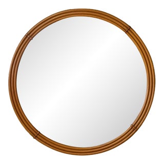 Round Wall Mirror for Johnson Furniture Co For Sale