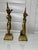 Mid-Century Modern Pair of Vintage Brass Thai Dancer Statues – Male & Female, Southeast Asian For Sale - Image 3 of 5