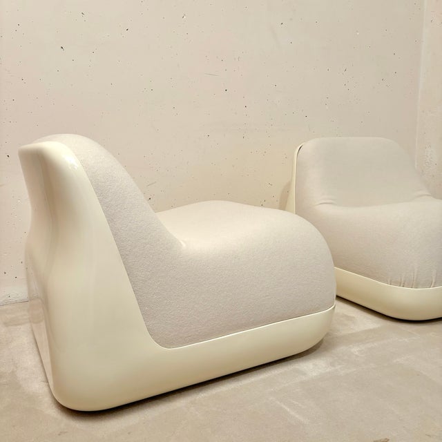 Saporiti Italia Vintage Jumbo Lounge Chairs by Lberto Rosselli for Saporiti, 1970, Set of 2 For Sale - Image 4 of 8
