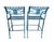 Teal Mid-Century Aluminum Patio Barstools, a Pair For Sale - Image 8 of 8