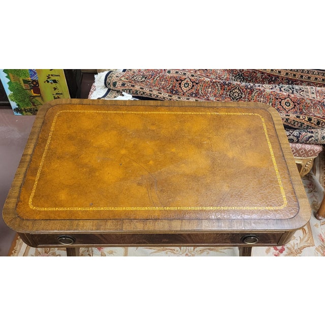 Antique Georgian Leathertop Writing Desk For Sale - Image 13 of 14