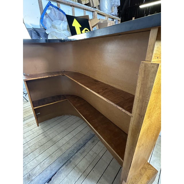 Vintage Bar in Oak Veneer with Formica Top, 1950s For Sale - Image 14 of 16