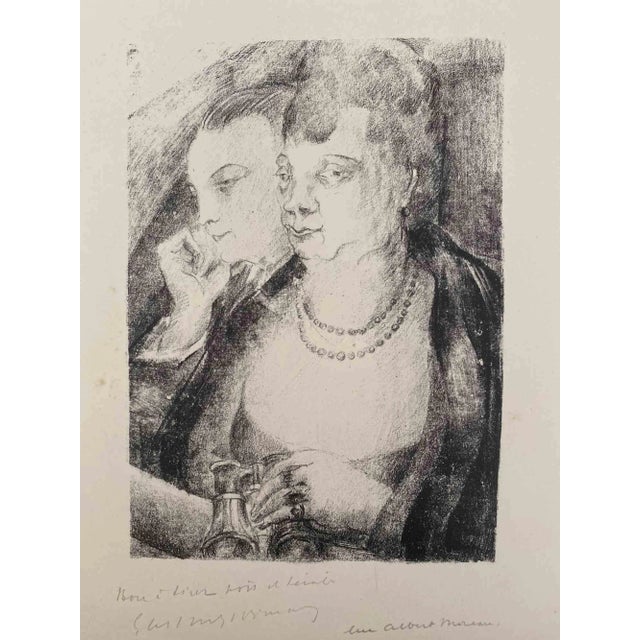 Luc-Albert Moreau, Spectators, Original Lithograph, Early 20th Century For Sale