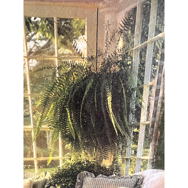 Textile-Enhanced Interior Scene by Sharon Stoneburner – Signed & Framed For Sale - Image 11 of 13