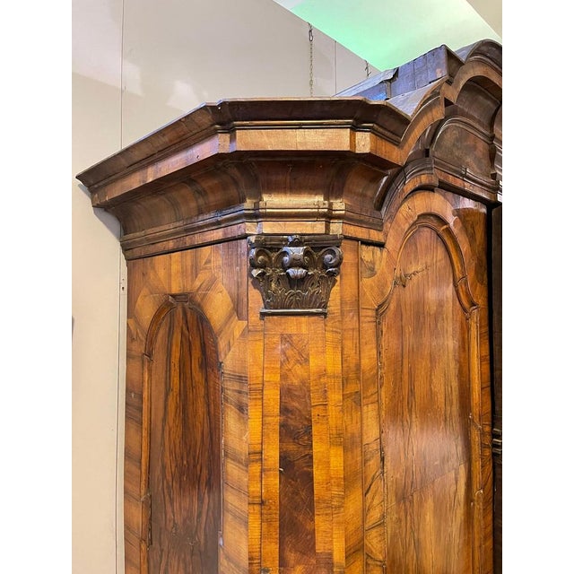 Baroque Cabinet in Walnut, 1750s For Sale - Image 10 of 18