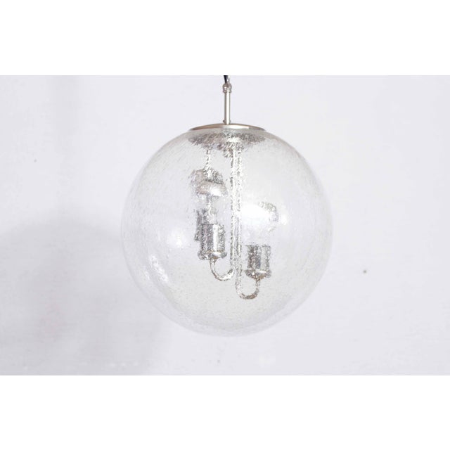 Suspension in Glass and Chrome Metal from Leuchten, 1970 For Sale - Image 12 of 14