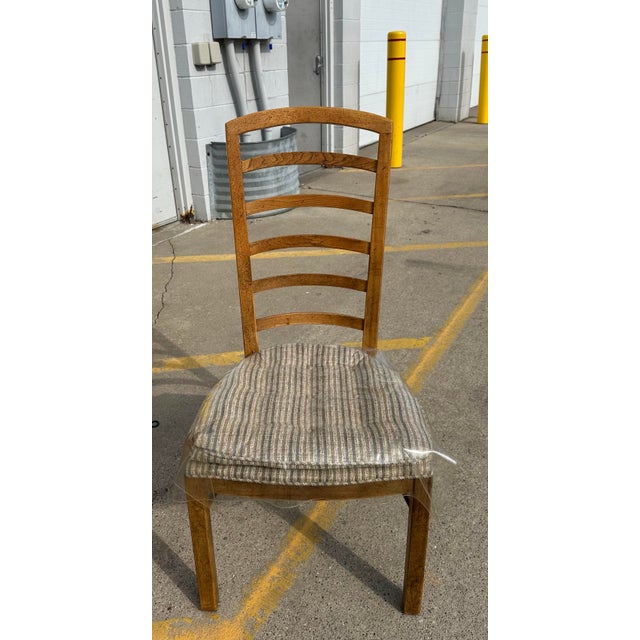 Brown 1980s Drexel Heritage Woodbriar Collection Campaign 7 Drawer Desk & Chair For Sale - Image 8 of 16