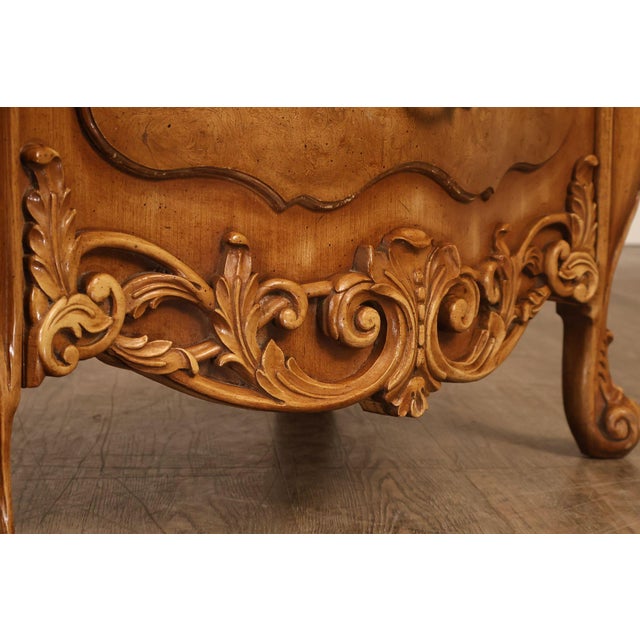 Italian Rococo Style Pair of Bombe Chest Nightstands For Sale - Image 13 of 18